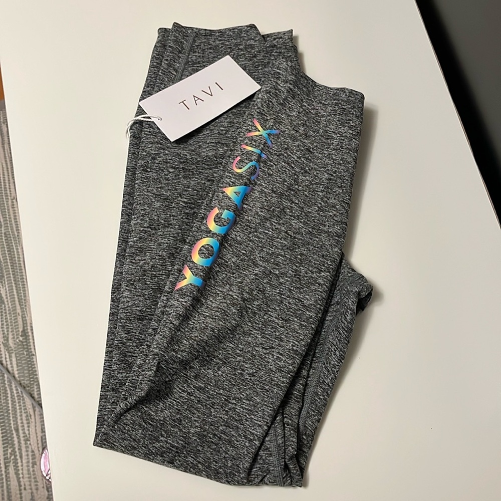 YogaSix TAVI Active 7/8 High-Waisted Leggings